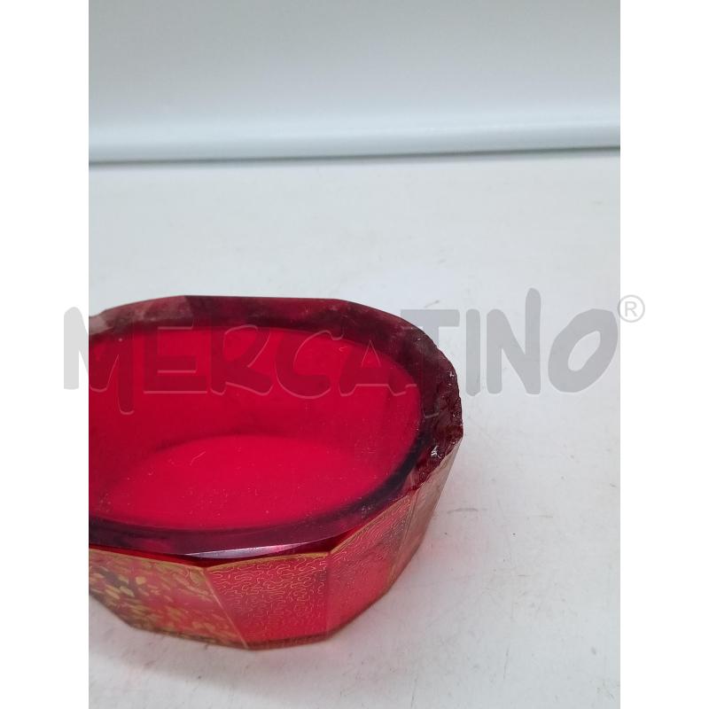 TRITTICO DA TOELETTA VETRO ROSSO E ORO DIFETTI | Mercatino dell'Usato Roma porta maggiore 4