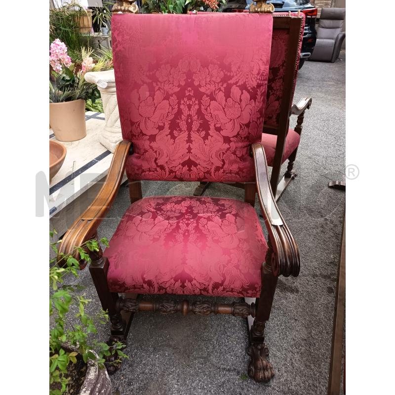 TRONO ST. RINASCIMENTRALE TES. ROSSO P. FERINI | Mercatino dell'Usato Roma porta maggiore 1