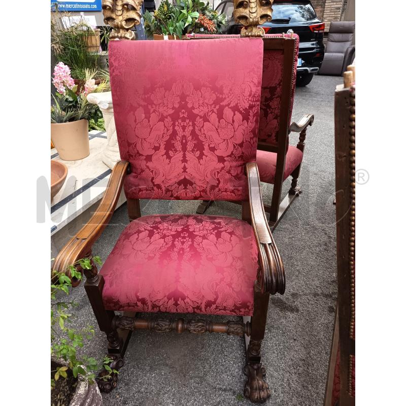 TRONO ST. RINASCIMENTRALE TES. ROSSO P. FERINI | Mercatino dell'Usato Roma porta maggiore 2