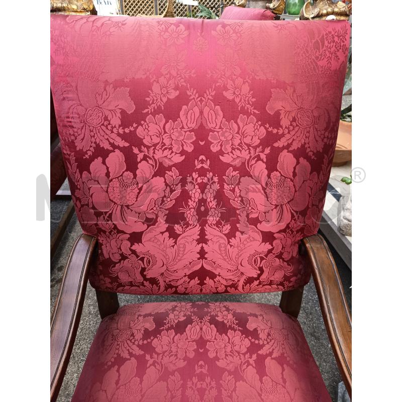 TRONO STIL. RINASCIMENTO TESS. ROSSO P. FERINI | Mercatino dell'Usato Roma porta maggiore 2