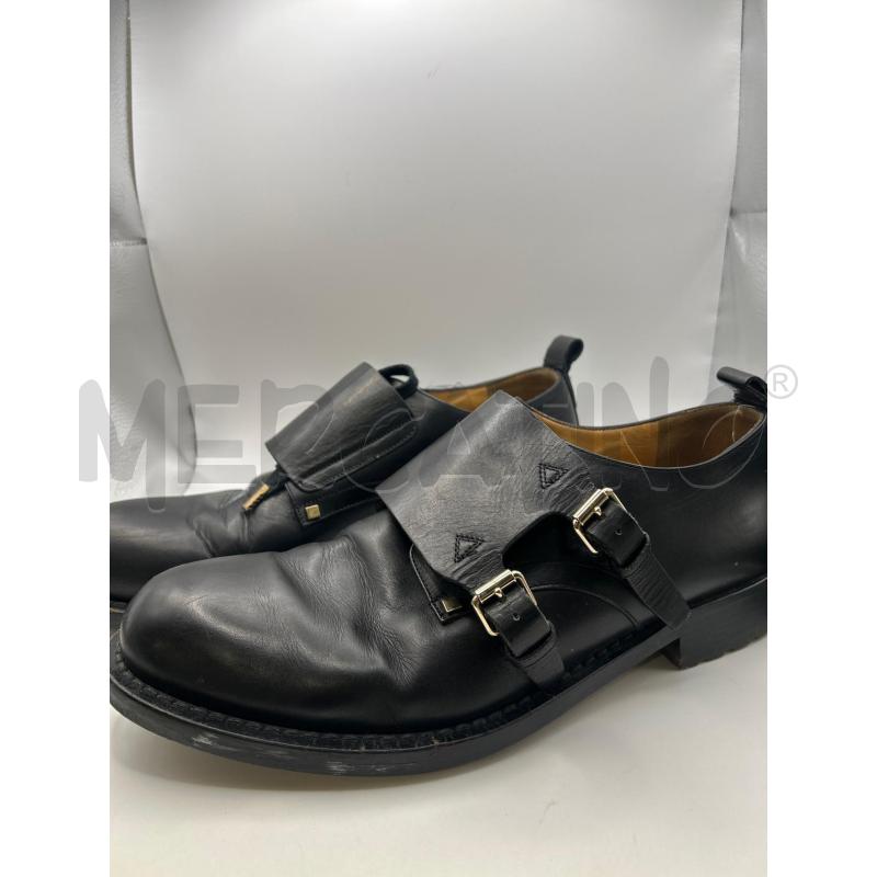 VALENTINO SCARPE UOMO NERE STRINGATE DOPPIA FIBBIA BORCHIETTE | Mercatino dell'Usato Roma porta maggiore 3