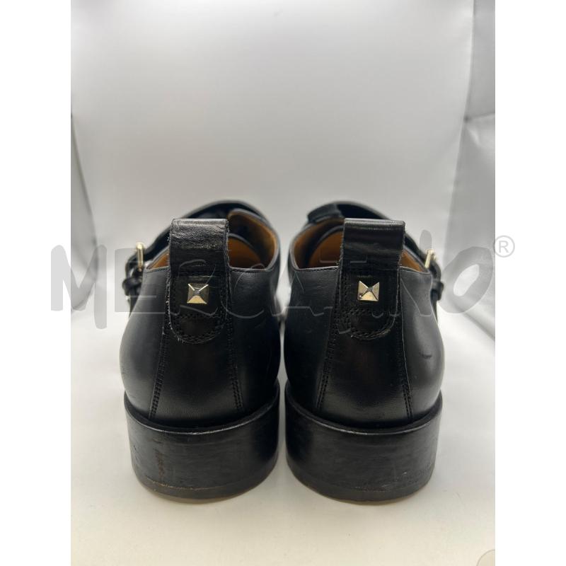 VALENTINO SCARPE UOMO NERE STRINGATE DOPPIA FIBBIA BORCHIETTE | Mercatino dell'Usato Roma porta maggiore 4