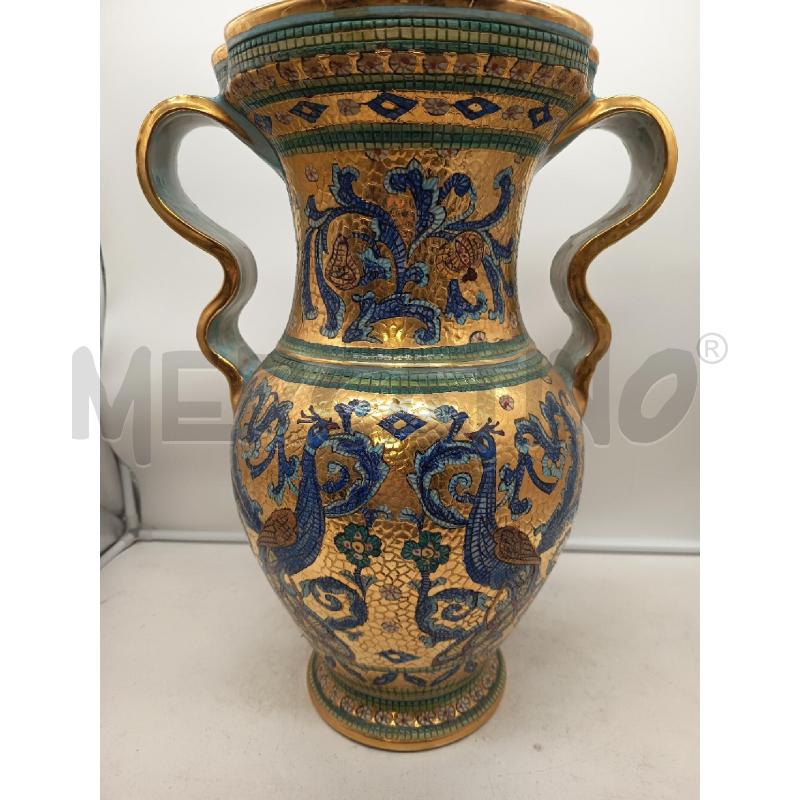 VASO BIANSATO CERAMICA AMMALFI BIZZANTINA  | Mercatino dell'Usato Roma porta maggiore 3