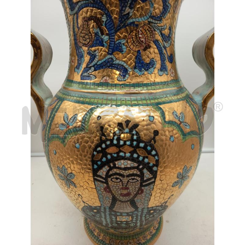 VASO BIANSATO CERAMICA AMMALFI BIZZANTINA  | Mercatino dell'Usato Roma porta maggiore 5