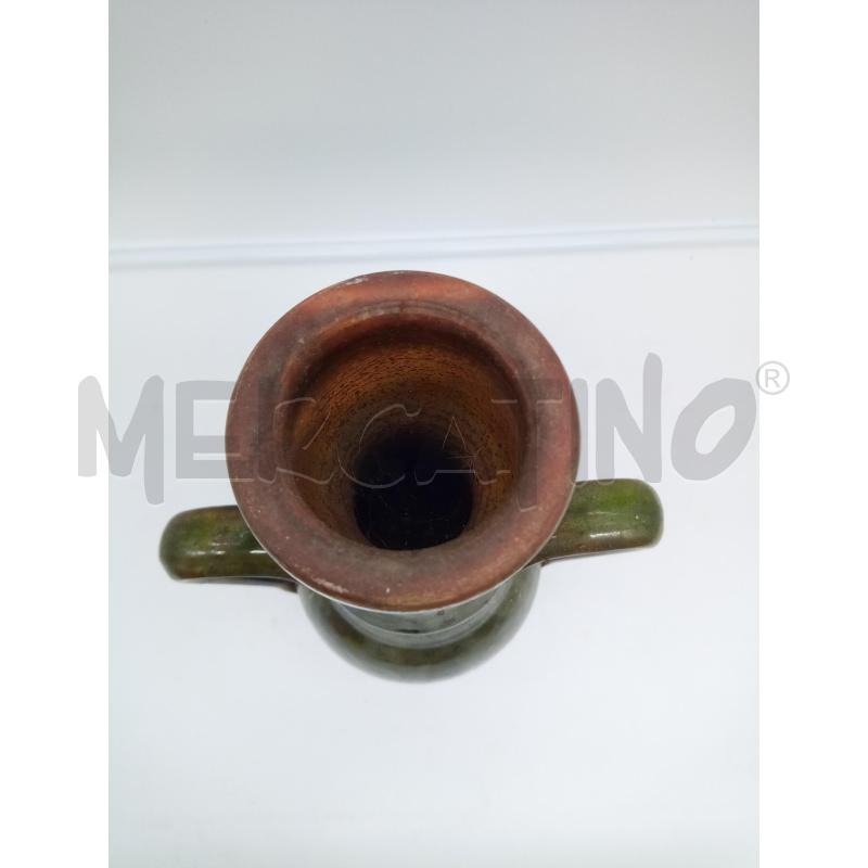 VASO BIANSATO CERAMICA MARCHE TONI VERDE | Mercatino dell'Usato Roma porta maggiore 3