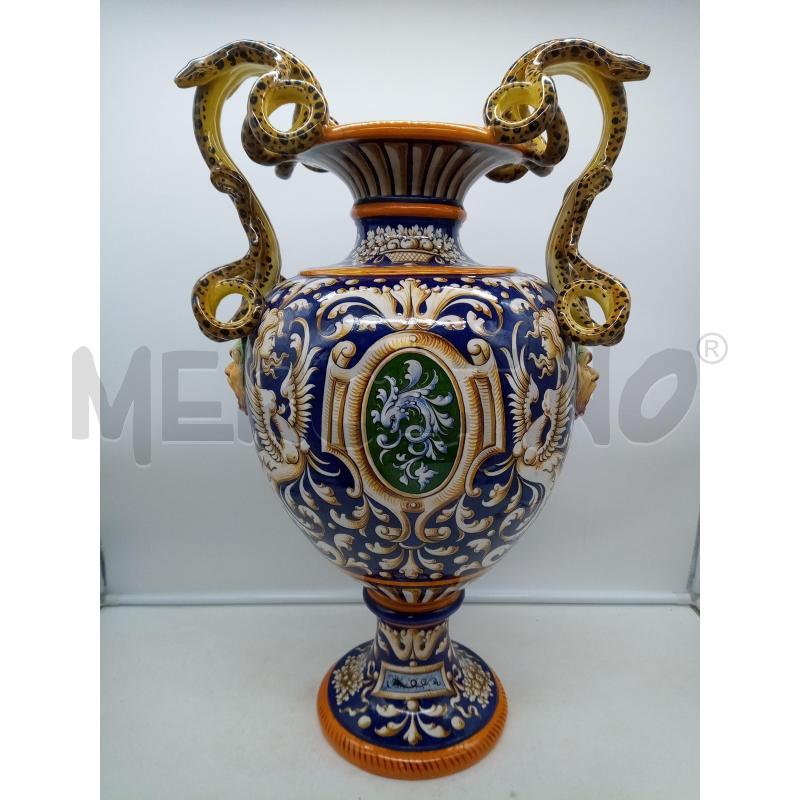 VASO CERAMICA ISTORIATO MANICI SERPENTI | Mercatino dell'Usato Roma porta maggiore 1