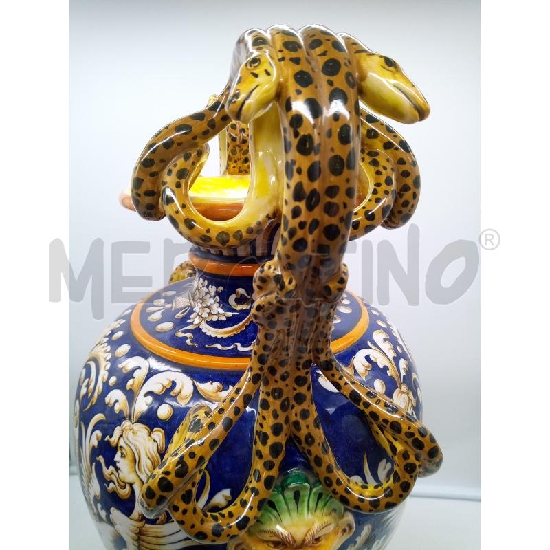 VASO CERAMICA ISTORIATO MANICI SERPENTI | Mercatino dell'Usato Roma porta maggiore 4