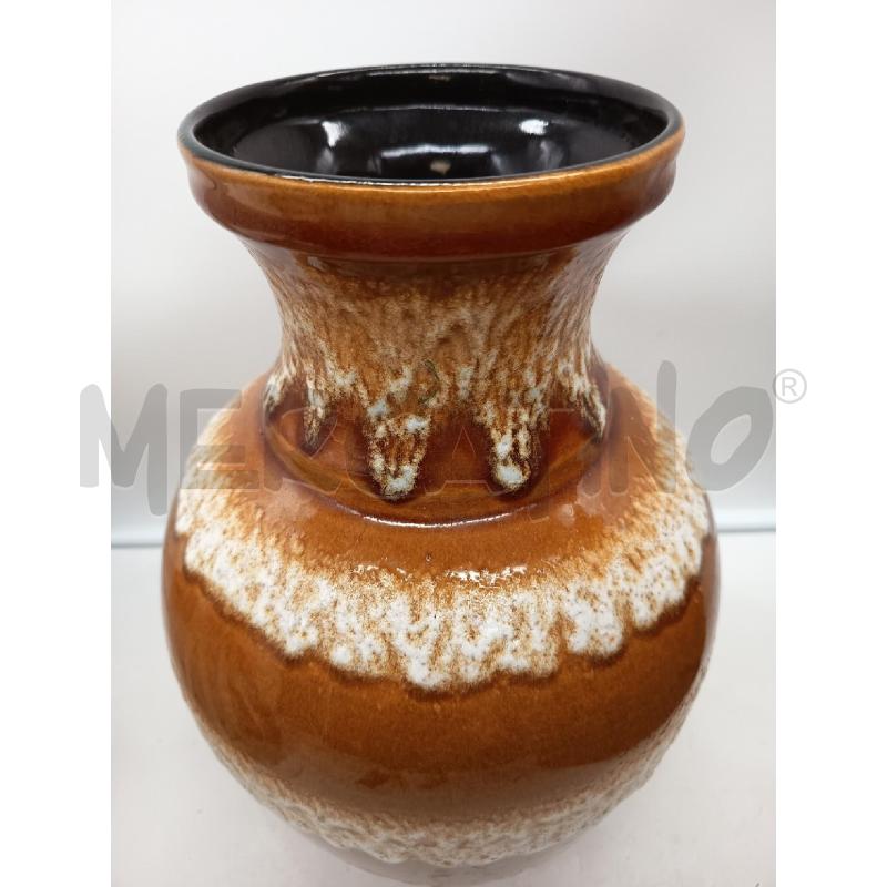 VASO CERAMICA OCRA SMALTO LAVICO   | Mercatino dell'Usato Roma porta maggiore 3