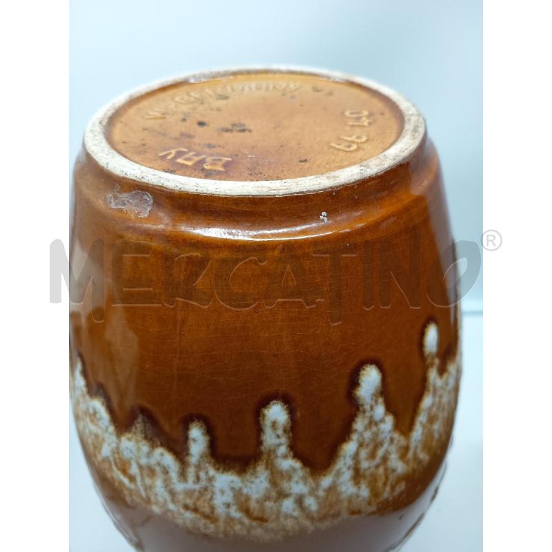 VASO CERAMICA OCRA SMALTO LAVICO   | Mercatino dell'Usato Roma porta maggiore 4