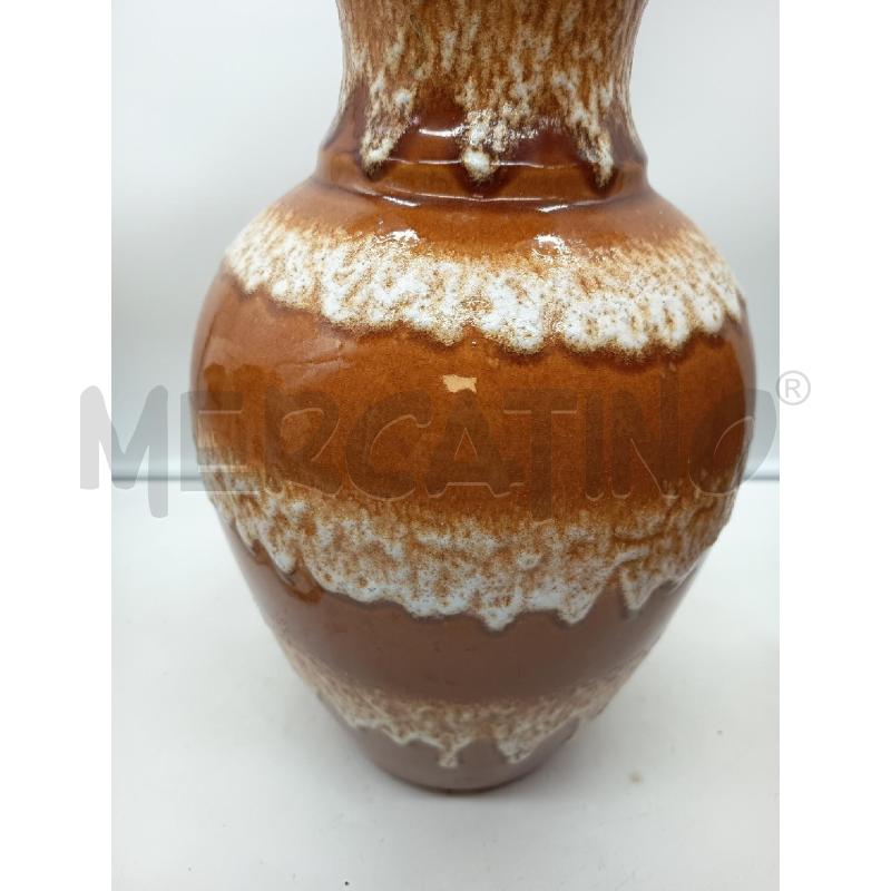 VASO CERAMICA OCRA SMALTO LAVICO   | Mercatino dell'Usato Roma porta maggiore 5