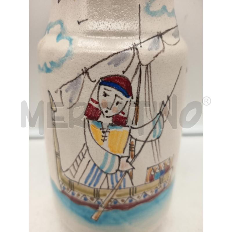 VASO CERAMICA VIETRI VELIERO  | Mercatino dell'Usato Roma porta maggiore 2