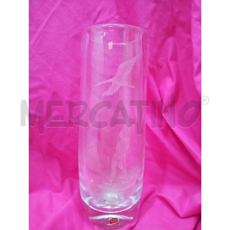 VASO CRISTALLO MOLAOT ORREFORD BIMBO GABBIANO  | Mercatino dell'Usato Roma porta maggiore 1