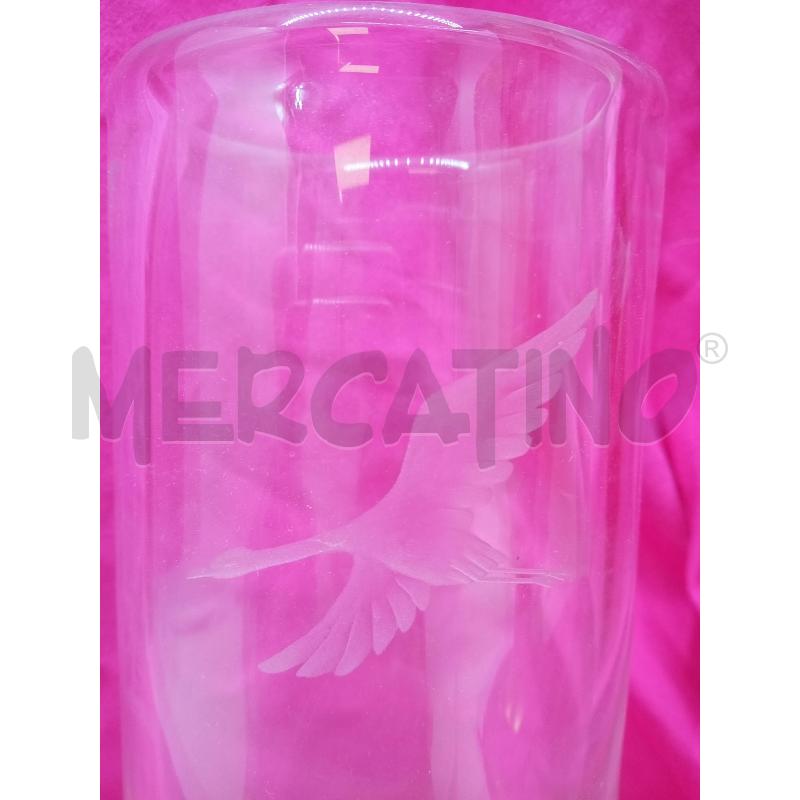 VASO CRISTALLO MOLAOT ORREFORD BIMBO GABBIANO  | Mercatino dell'Usato Roma porta maggiore 2