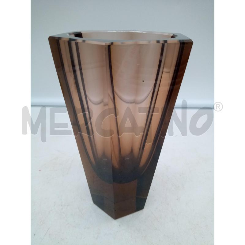 VASO CRISTALLO MOSER FUME  | Mercatino dell'Usato Roma porta maggiore 5