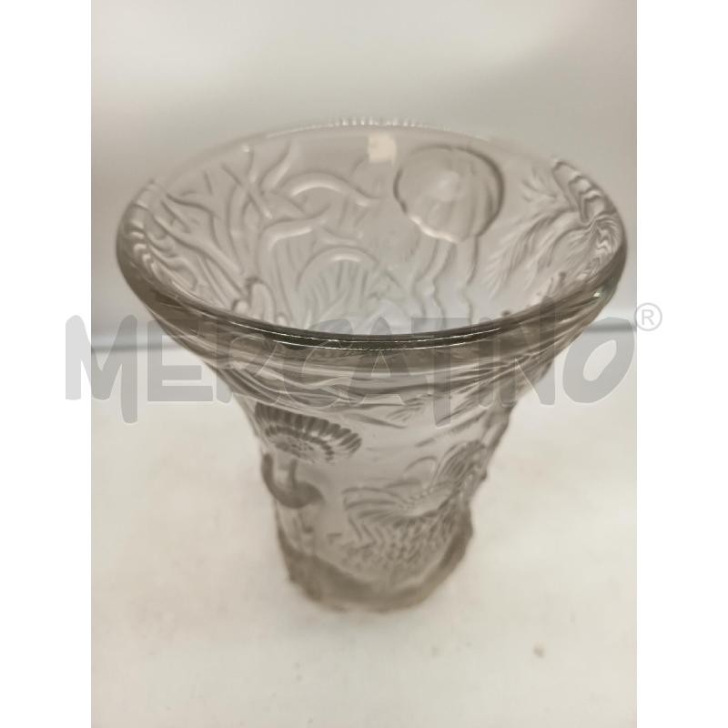 VASO CRISTALLO SATINATO MARINE LIFE  | Mercatino dell'Usato Roma porta maggiore 2
