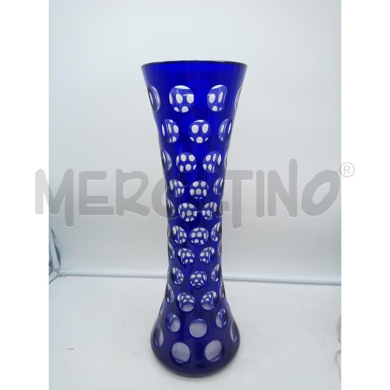 VASO CRISTALLO ST LOUIS BAGATELLE BLU | Mercatino dell'Usato Roma porta maggiore 1