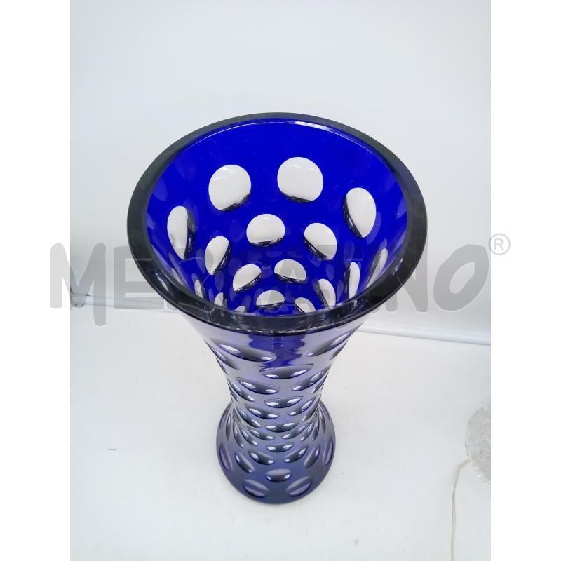 VASO CRISTALLO ST LOUIS BAGATELLE BLU | Mercatino dell'Usato Roma porta maggiore 4