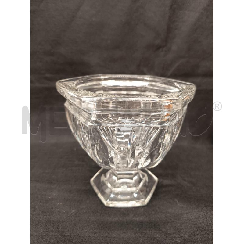VASO CRISTALLO VASE ESAGONALE  | Mercatino dell'Usato Roma porta maggiore 2