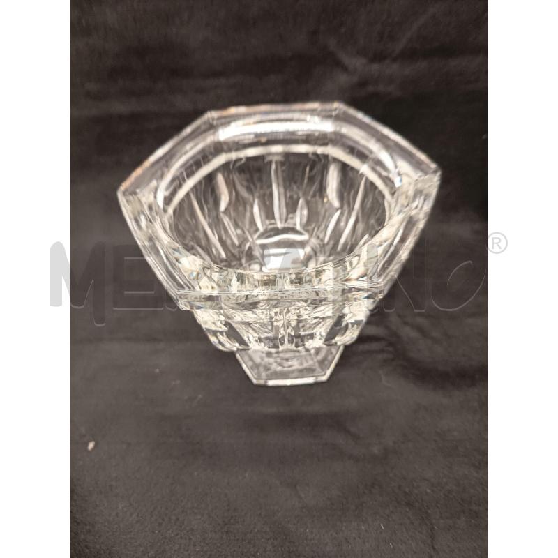 VASO CRISTALLO VASE ESAGONALE  | Mercatino dell'Usato Roma porta maggiore 3