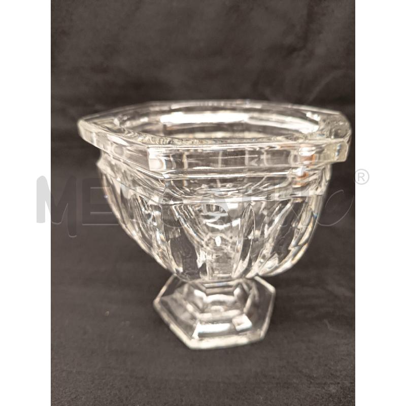 VASO CRISTALLO VASE ESAGONALE  | Mercatino dell'Usato Roma porta maggiore 5