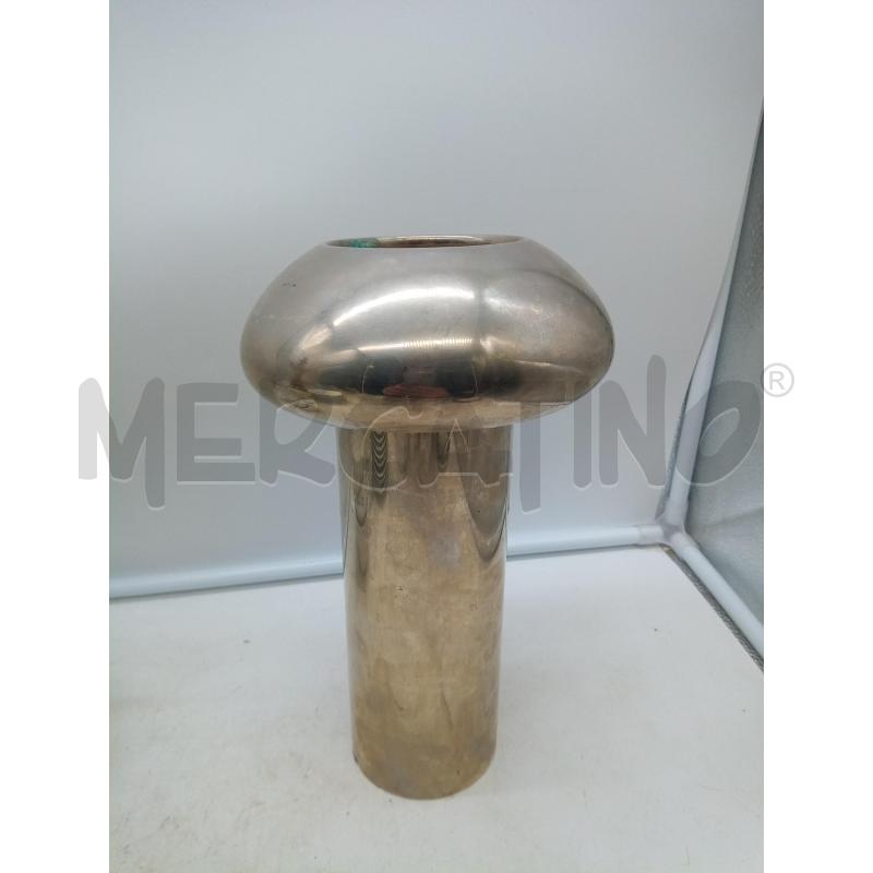 VASO DESIGN MET CROMATO COPERCHIO PORTA FIORI | Mercatino dell'Usato Roma porta maggiore 1