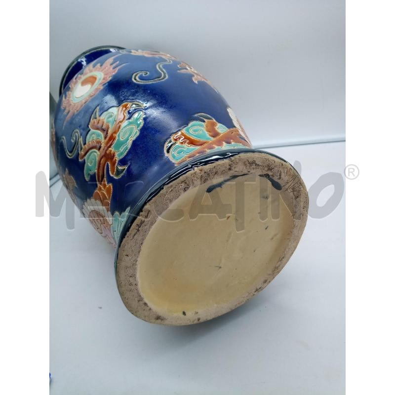 VASO GRANDE CERAMICA DRAGONI ORIENTALI | Mercatino dell'Usato Roma porta maggiore 4