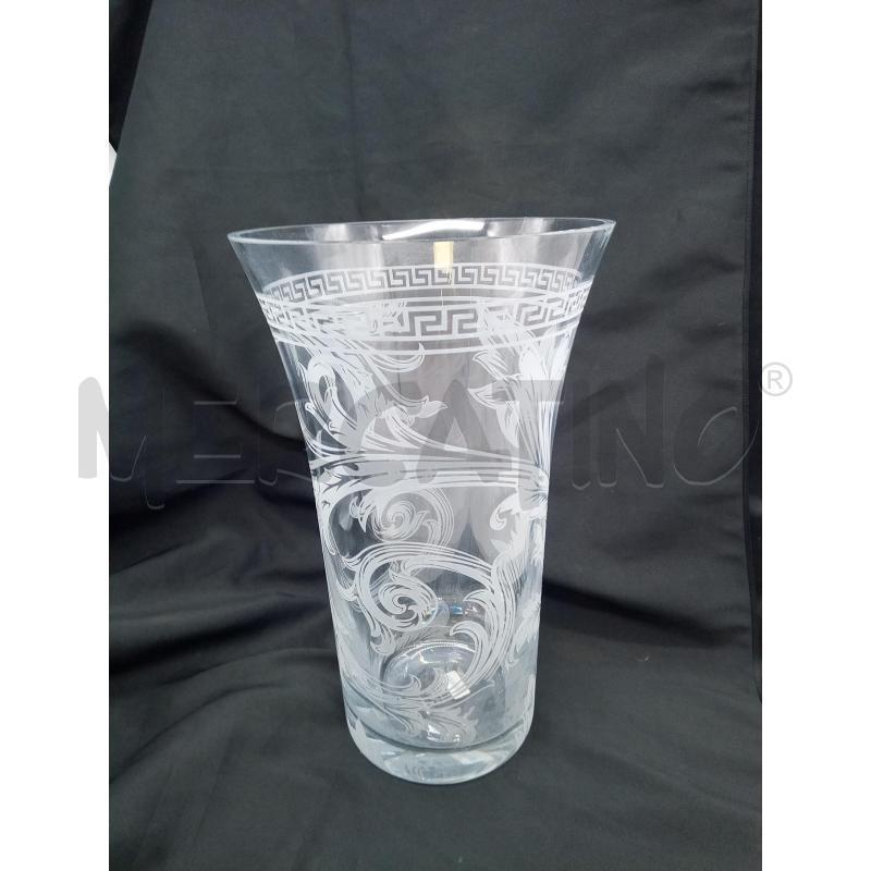 VASO GRANDE CRISTALLO ROSENTHAL VERSACE DIFETTO | Mercatino dell'Usato Roma porta maggiore 1