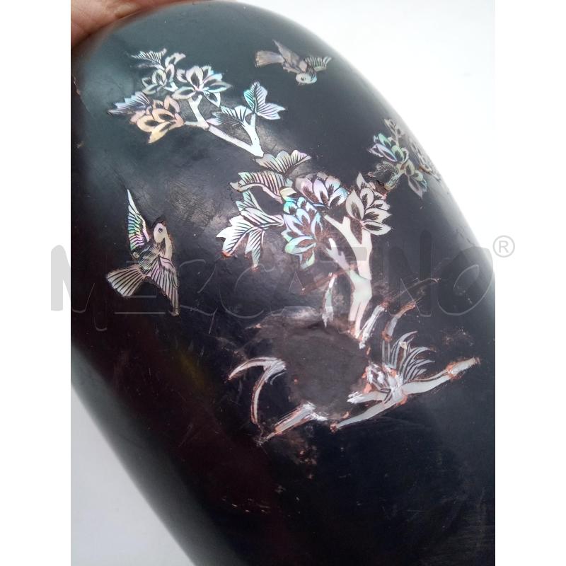 VASO LATTA INTARSIO MADREPERLA LIEVI DIFETTI | Mercatino dell'Usato Roma porta maggiore 5