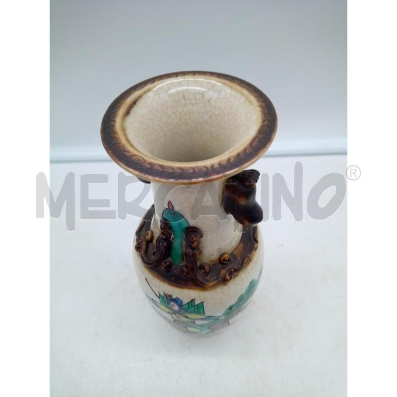 VASO PORCELLANA CAVALIERE GIAPPONESE DIPINTO  | Mercatino dell'Usato Roma porta maggiore 5