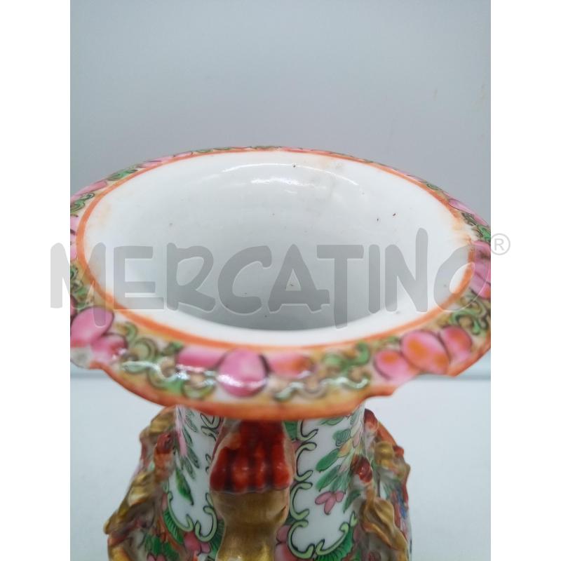 VASO PORCELLANA CHINA FAMIGLIA VERDE LIEVI DIFETTI | Mercatino dell'Usato Roma porta maggiore 5