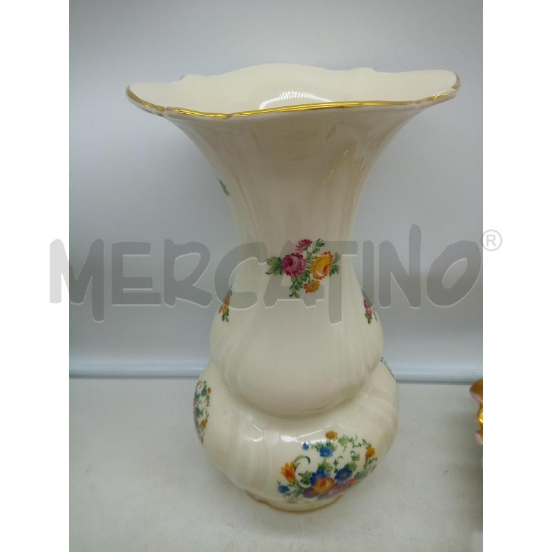 VASO PORCELLANA ROSENTHAL FIORI CREMA ORO | Mercatino dell'Usato Roma porta maggiore 1
