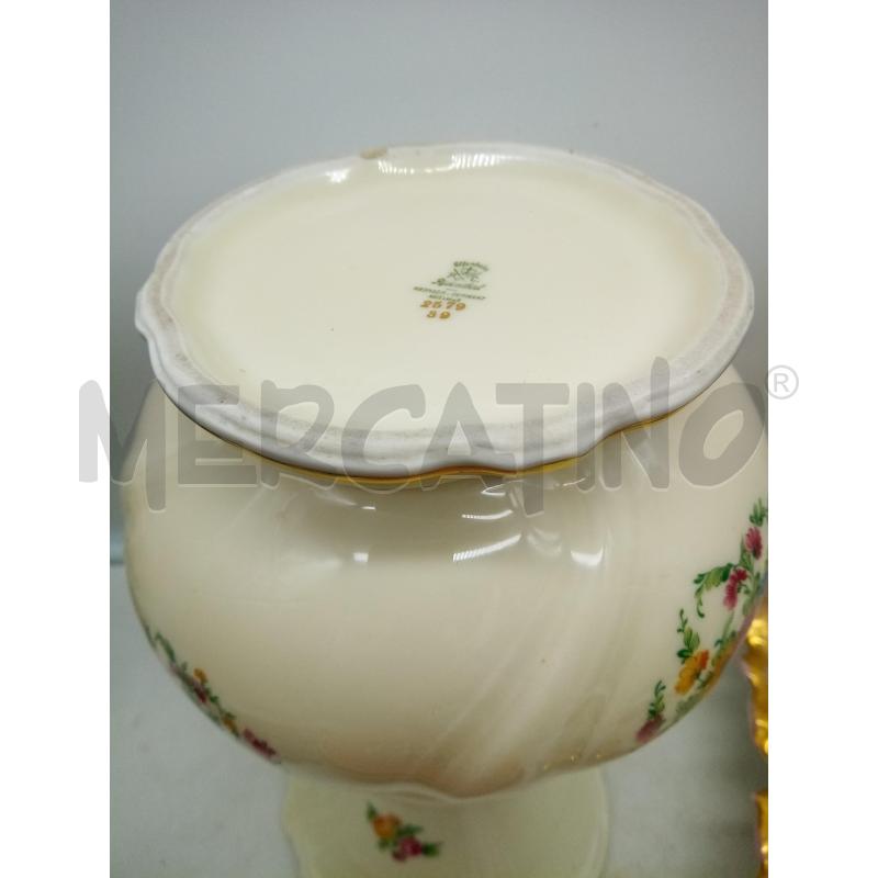 VASO PORCELLANA ROSENTHAL FIORI CREMA ORO | Mercatino dell'Usato Roma porta maggiore 5