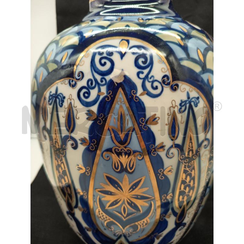 VASO PORCELLANA RUSSA BLU ORO | Mercatino dell'Usato Roma porta maggiore 2