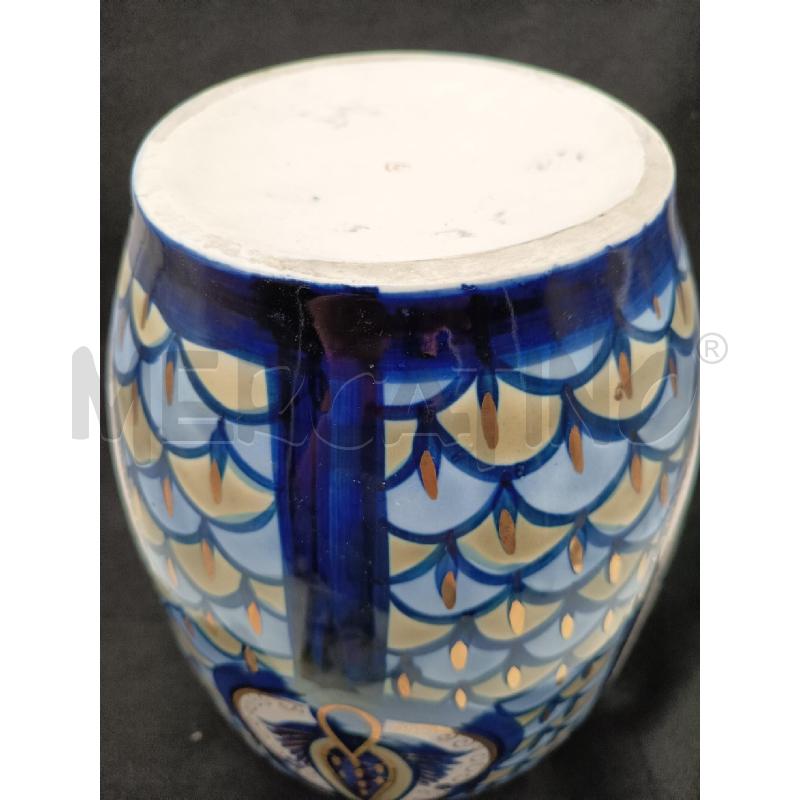 VASO PORCELLANA RUSSA BLU ORO | Mercatino dell'Usato Roma porta maggiore 5