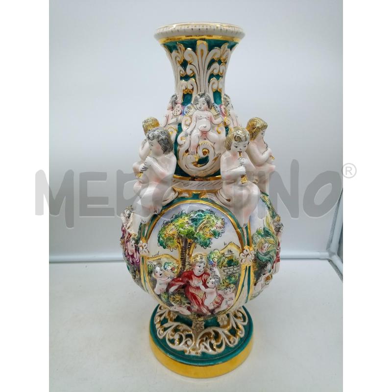 VASO PORC CDM PUTTI SUONATORI | Mercatino dell'Usato Roma porta maggiore 1