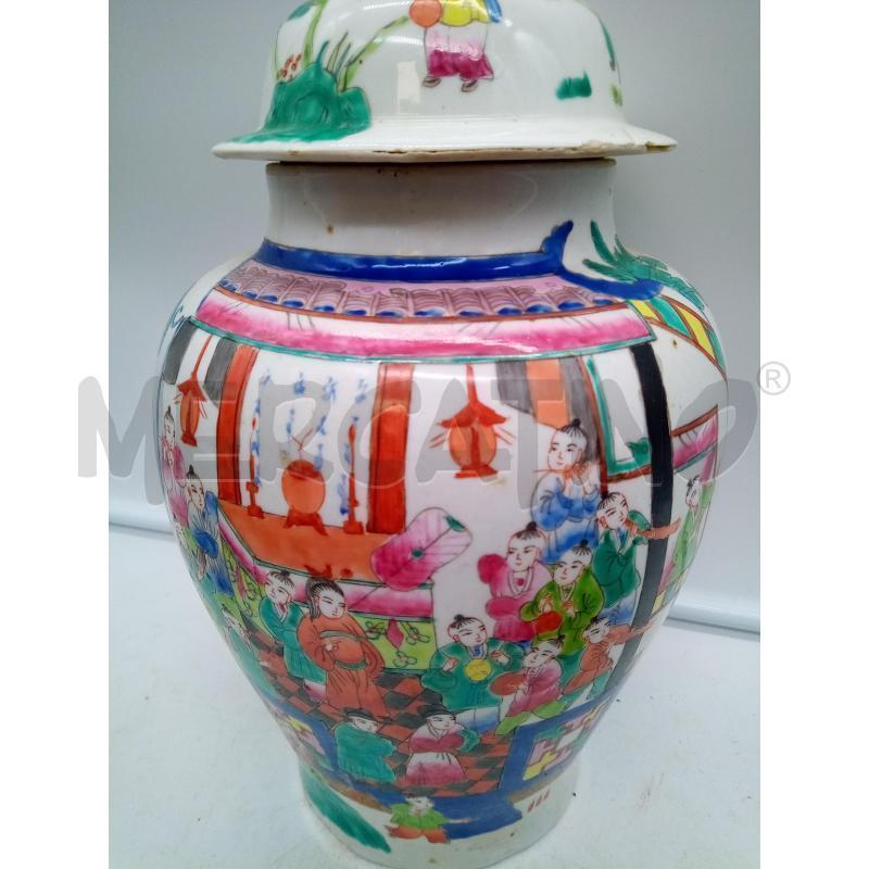 VASO POTICHE PORC CINA SCENE BAMBINI DIPINTE DIFETTI | Mercatino dell'Usato Roma porta maggiore 2