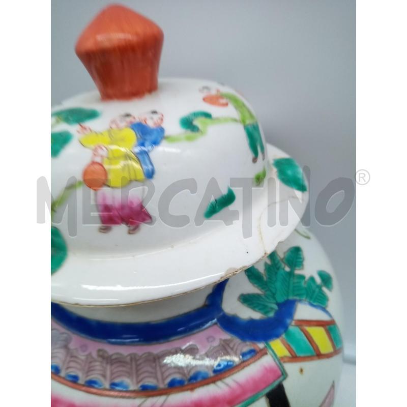 VASO POTICHE PORC CINA SCENE BAMBINI DIPINTE DIFETTI | Mercatino dell'Usato Roma porta maggiore 4