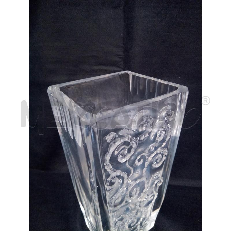 VASO SQUADRATO CRISTALLO DAUM GHIRIGORI DIFETTI | Mercatino dell'Usato Roma porta maggiore 4