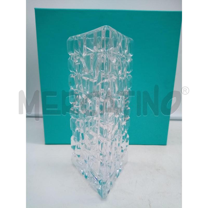 VASO TIFFANY E CO TRIANGOLARE MOLATURA GEOMETRIE  | Mercatino dell'Usato Roma porta maggiore 3