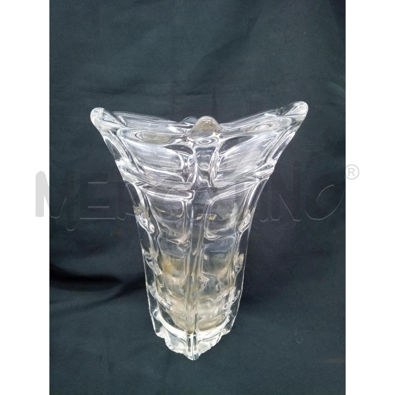 VASO VETRO BASE SPESSA LIEVI DIFETTI  | Mercatino dell'Usato Roma porta maggiore 1