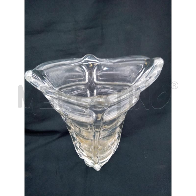 VASO VETRO BASE SPESSA LIEVI DIFETTI  | Mercatino dell'Usato Roma porta maggiore 2