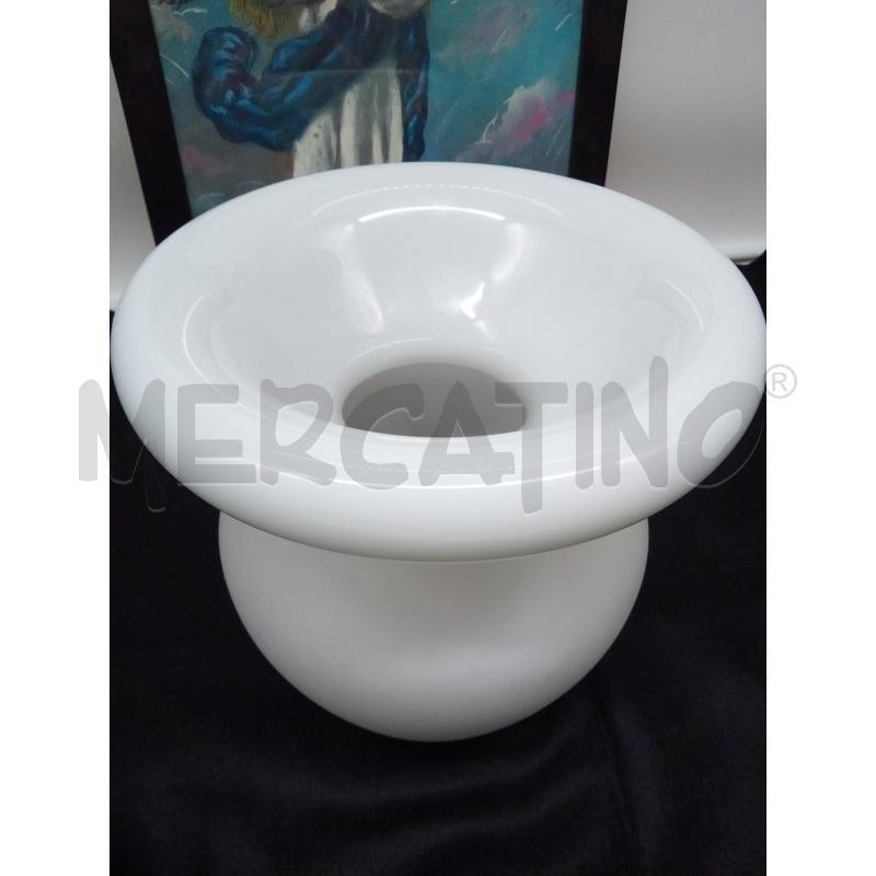VASO VETRO IKEA BIANCO  | Mercatino dell'Usato Roma porta maggiore 3
