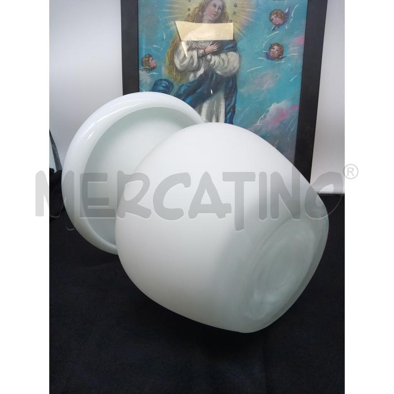 VASO VETRO IKEA BIANCO  | Mercatino dell'Usato Roma porta maggiore 4