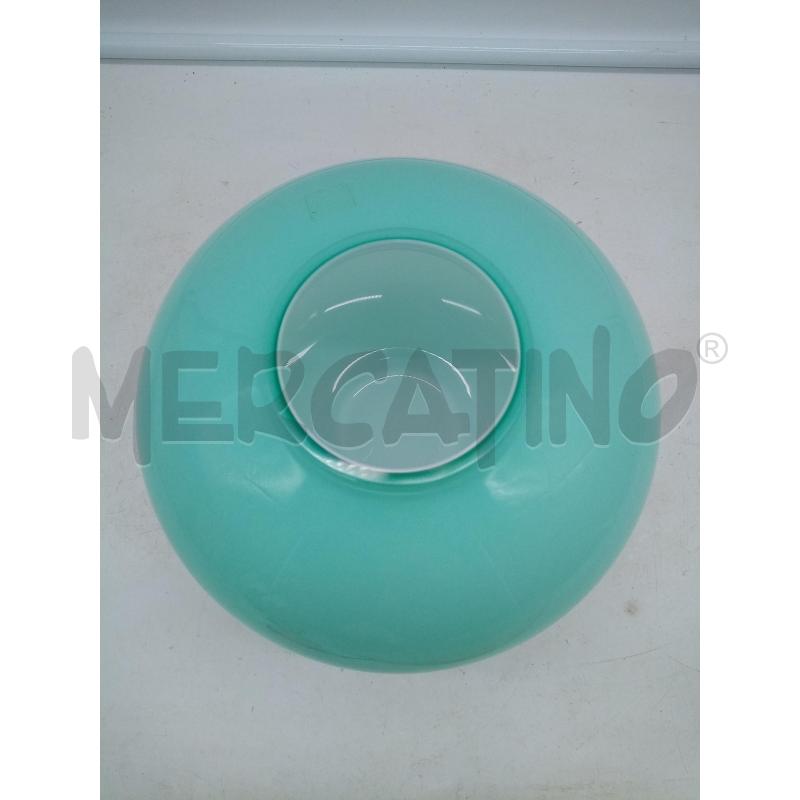 VASO VETRO INCAMICIATO VERDE ACQUA IVV | Mercatino dell'Usato Roma porta maggiore 3