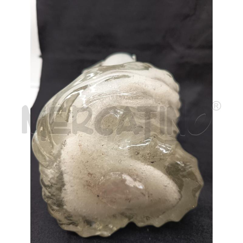 VASO VETRO PULEGOSO FORMA TRONCO DECORI FOGLIE DA RIV | Mercatino dell'Usato Roma porta maggiore 4