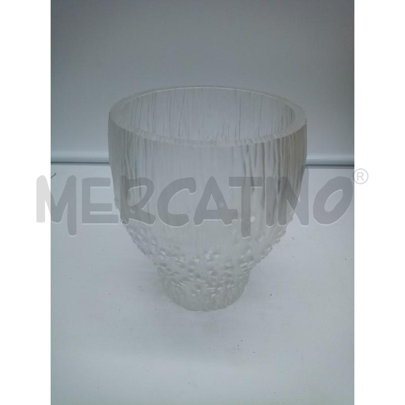 VASO VETRO SATINATO  | Mercatino dell'Usato Roma porta maggiore 1