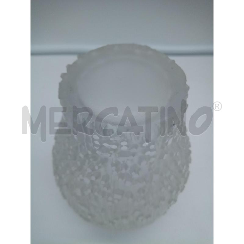 VASO VETRO SATINATO  | Mercatino dell'Usato Roma porta maggiore 3