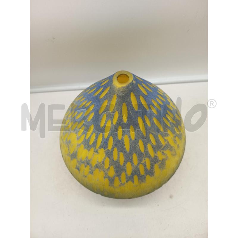 VASO VETRO SATINATO GRADIENTE VERDE AZZURRO  | Mercatino dell'Usato Roma porta maggiore 3