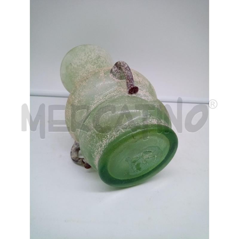 VASO VETRO SCAVO VERDE 3 MANICI | Mercatino dell'Usato Roma porta maggiore 5