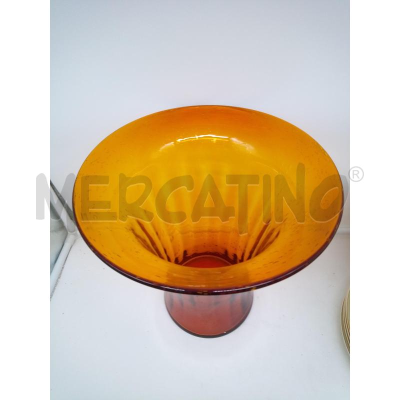 VASO VETRO SENAPE PULEGOSO  | Mercatino dell'Usato Roma porta maggiore 2